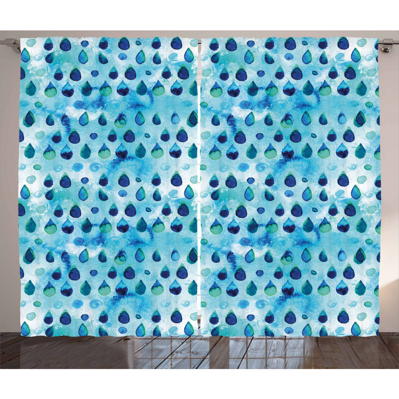 Waterdrops Quirky Curtain