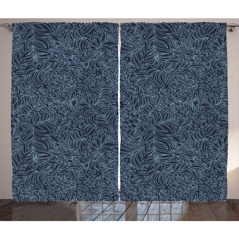 Abstract Flourish Curtain