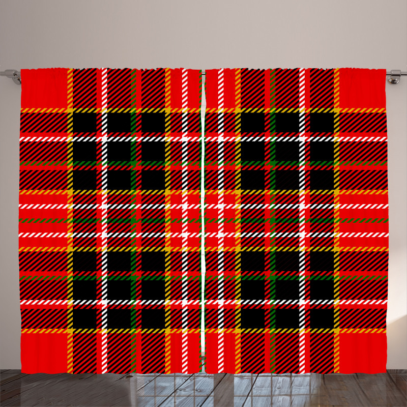 Scottish Tartan Style Curtain