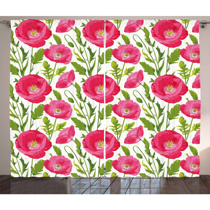 Leaves and Petals Romance Curtain