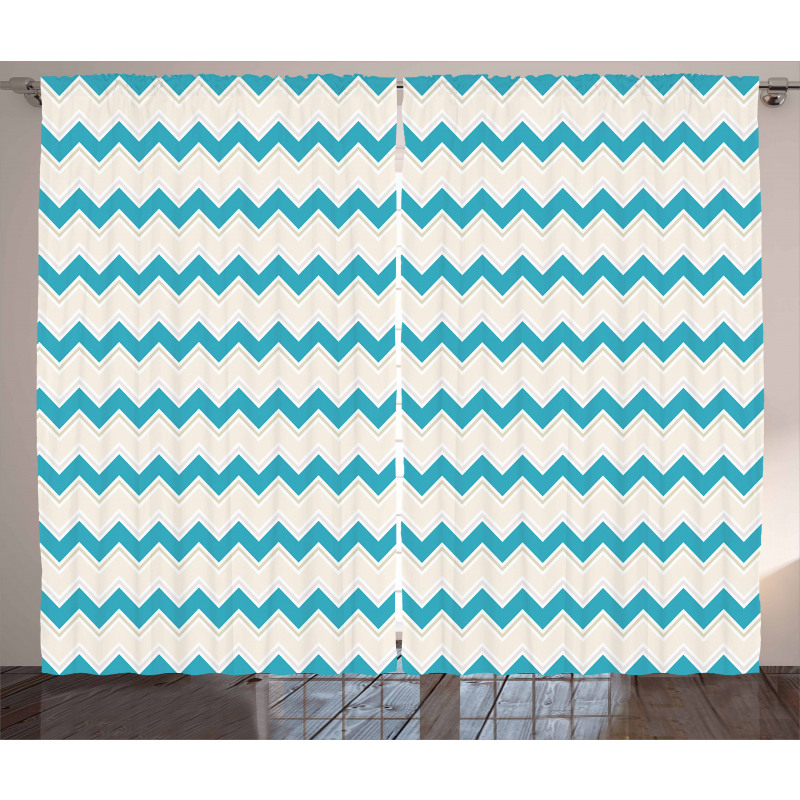 Zigzag Chevron Classical Curtain