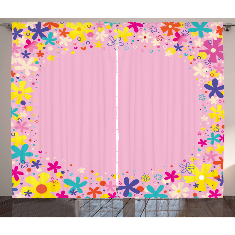 Girls Birthday Flora Curtain