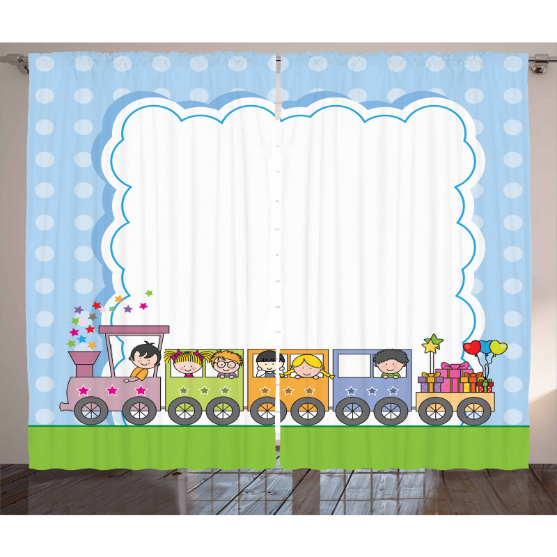 Train Children Curtain