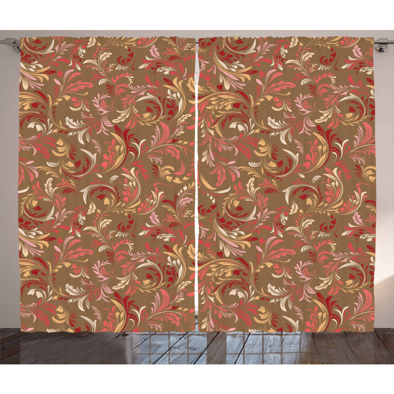 Victorian Classic Leaves Curtain
