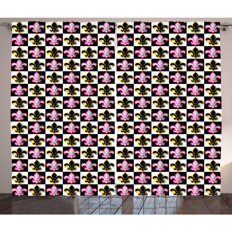Checkered Pop Art Curtain