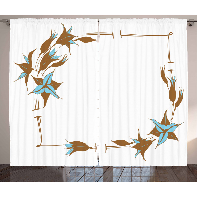 Floral Frame Curtain
