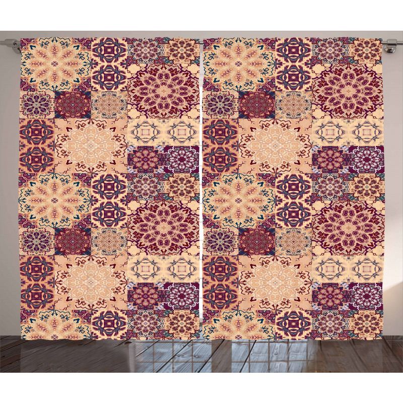 Ornate Ceramic Tiles Curtain