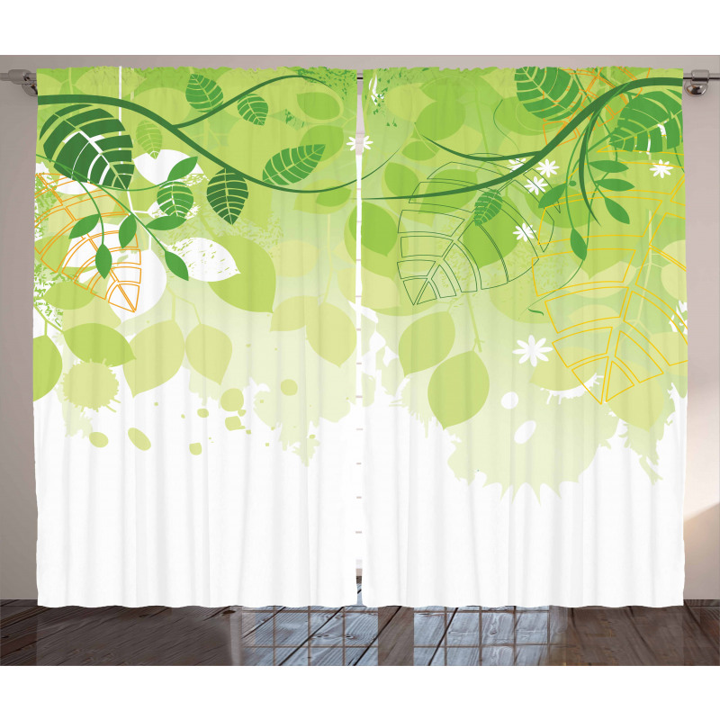 Leaves Fantasy Flora Curtain