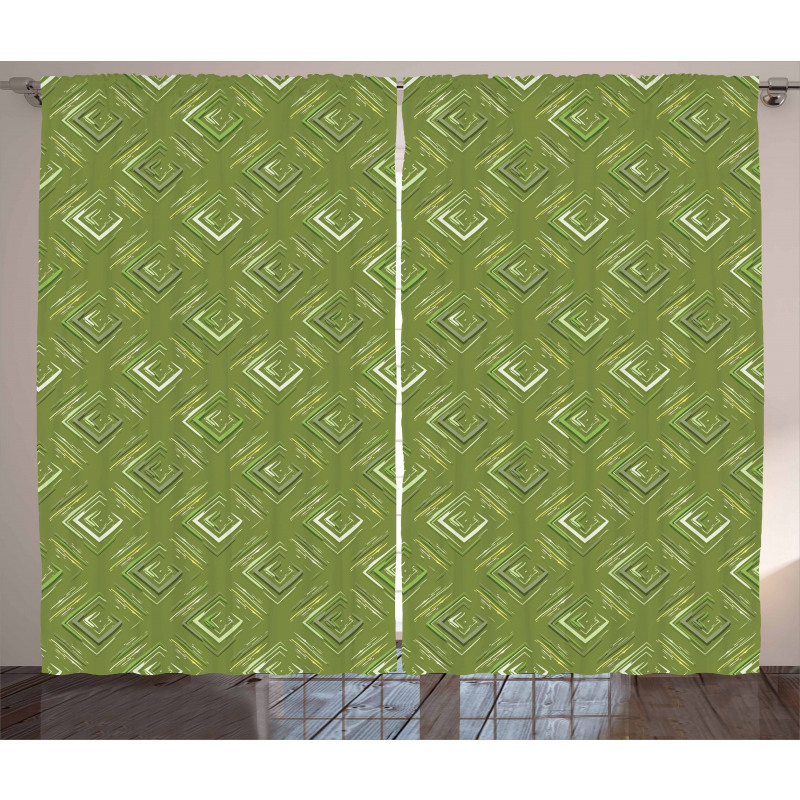 Rhombus Squares Curtain