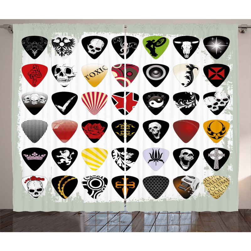 Guitar Picks Set Curtain