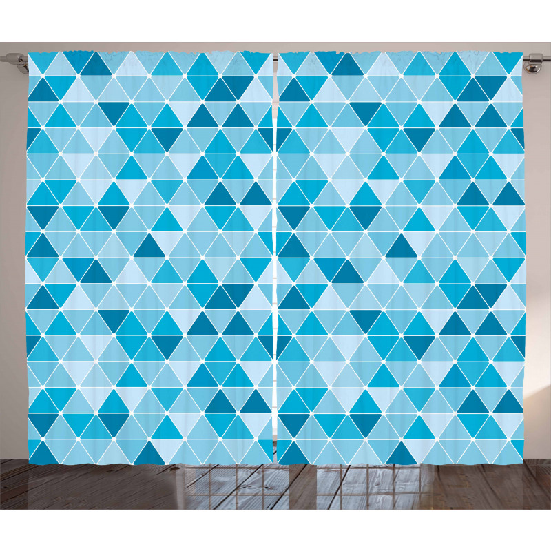 Geometric Triangles Mosaic Curtain