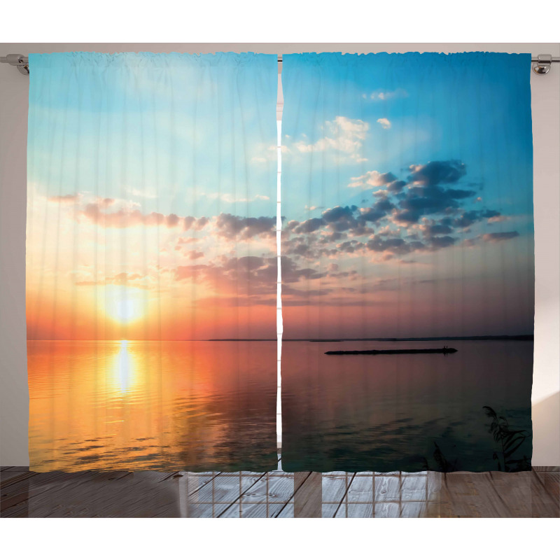 Dreamlike Twilight Scenery Curtain