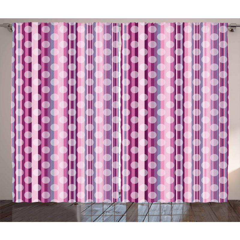 Stripes Retro Style Curtain