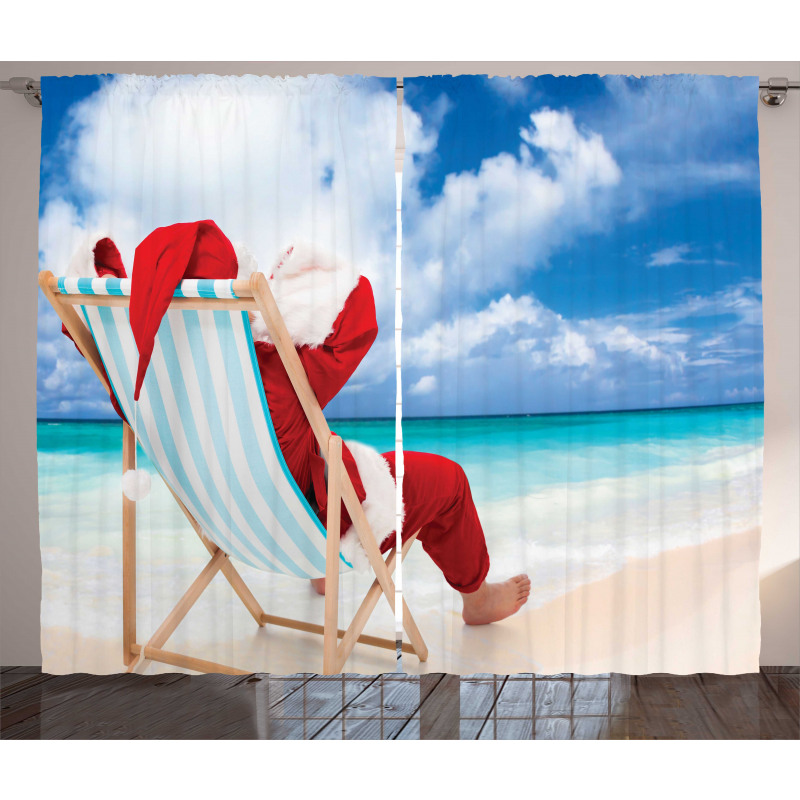 Relaxing at Exotic Beach Curtain