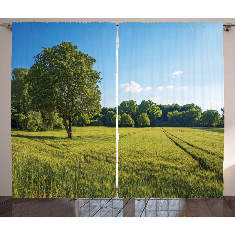 Uplifting Nature Photo Curtain