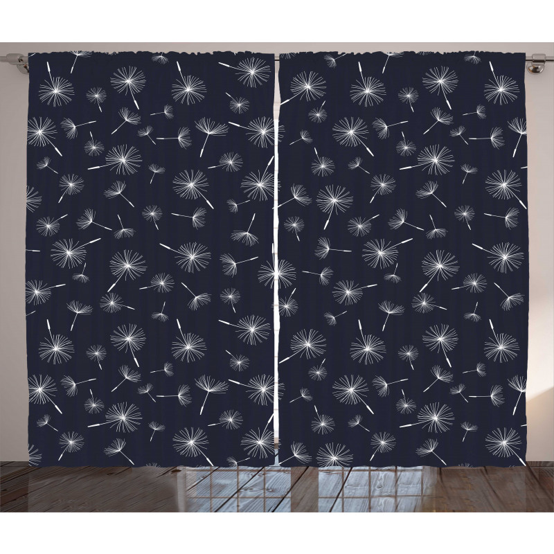 Floral Background Curtain