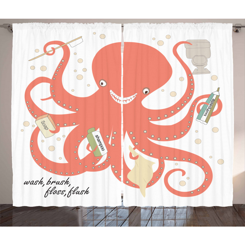 Octopus Holding Sap Curtain