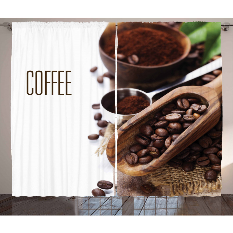 Ground Coffee Beans Curtain