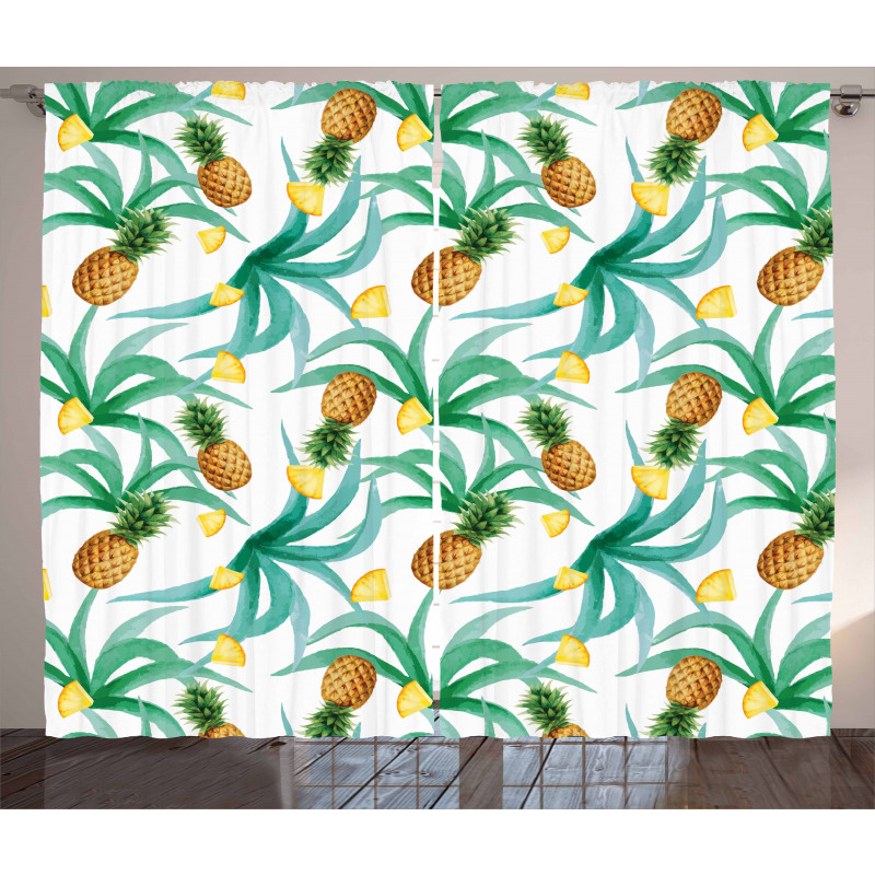 Botany Inspired Fruits Curtain