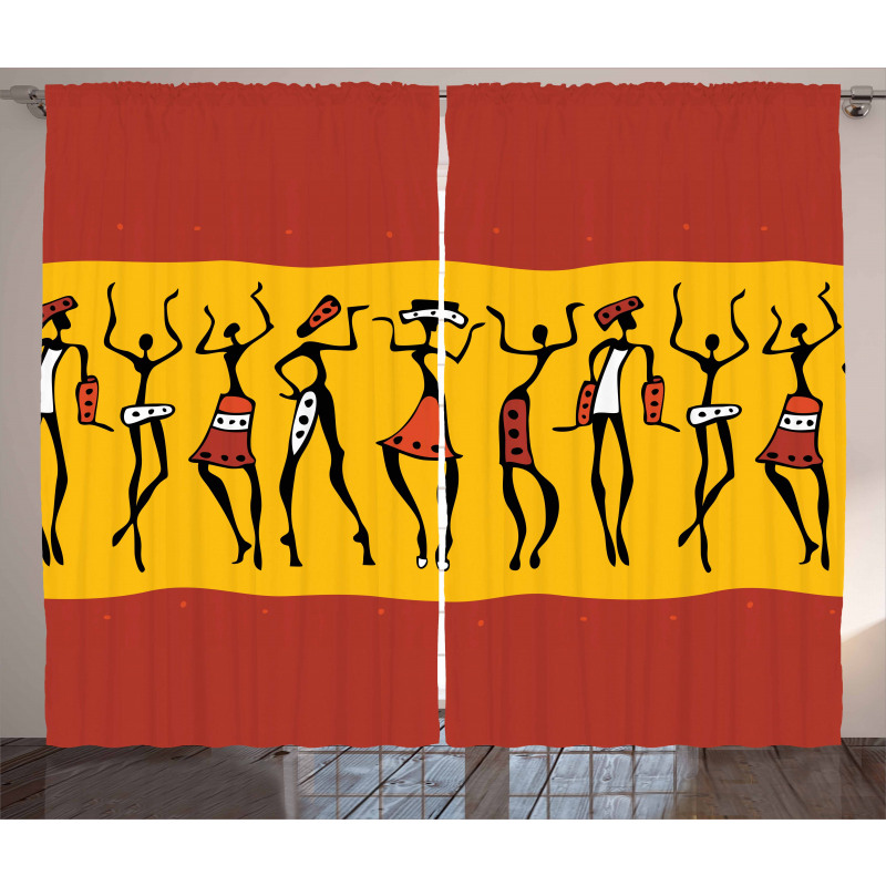 Dancing People Curtain