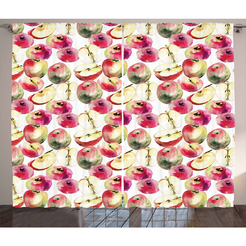 Colorful Saturn Peaches Curtain