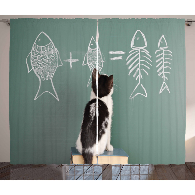 Arithmetic Fish Problem Curtain