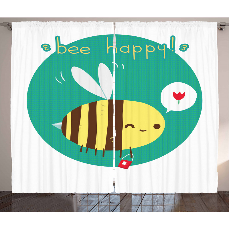 Winking Bumblebee Curtain