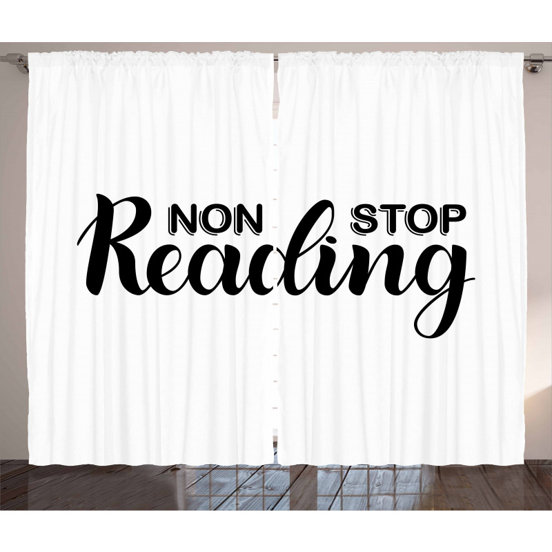 Non Stop Reading Theme Curtain