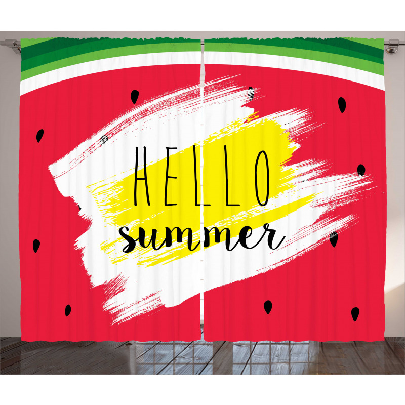 Watermelon Summertime Curtain