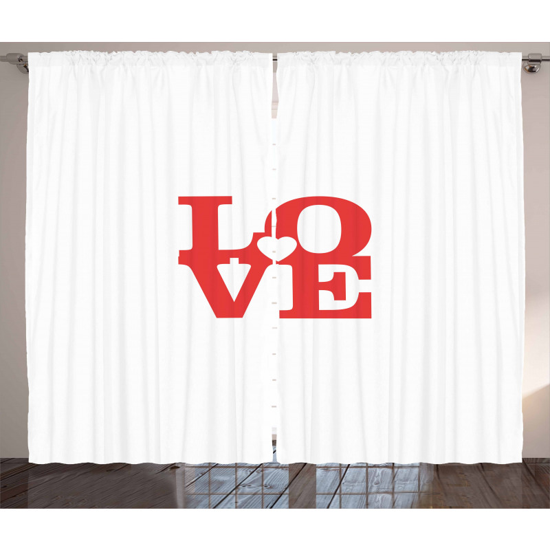 Valentines Day Romance Curtain