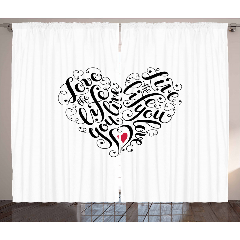 Heart Shape Curtain