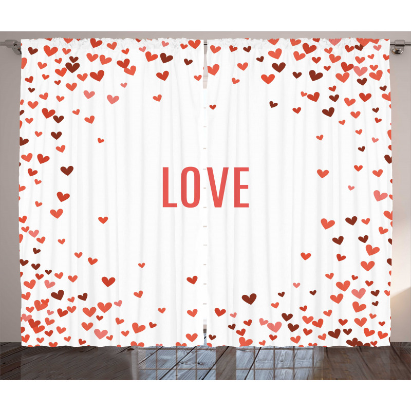 Romance Illustration Heart Curtain