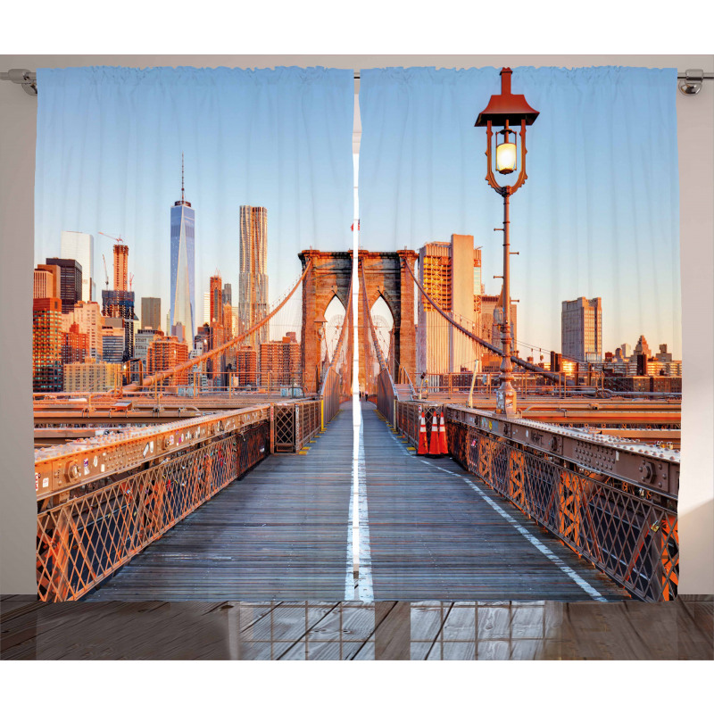 Brooklyn Bridge Manhattan Curtain