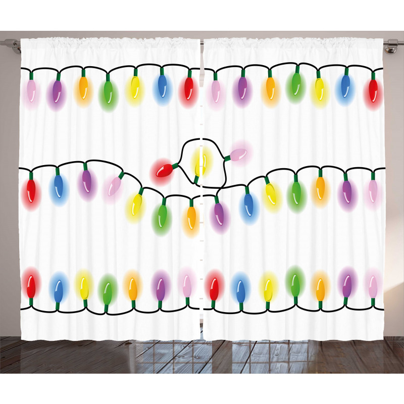 Vibrant Party Colors Curtain