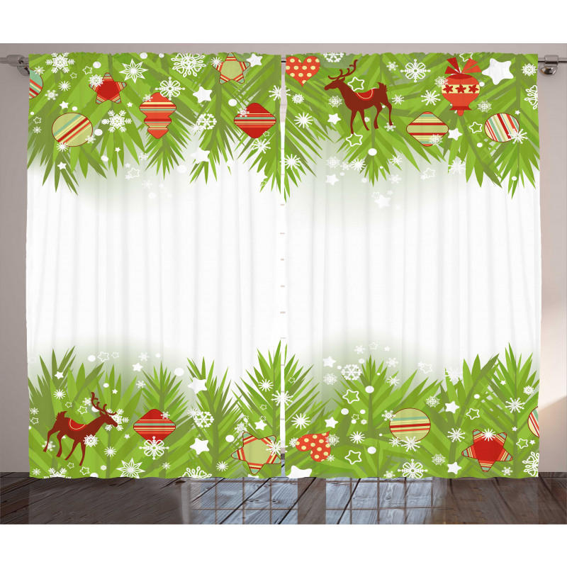 Coniferous Noel Tree Curtain