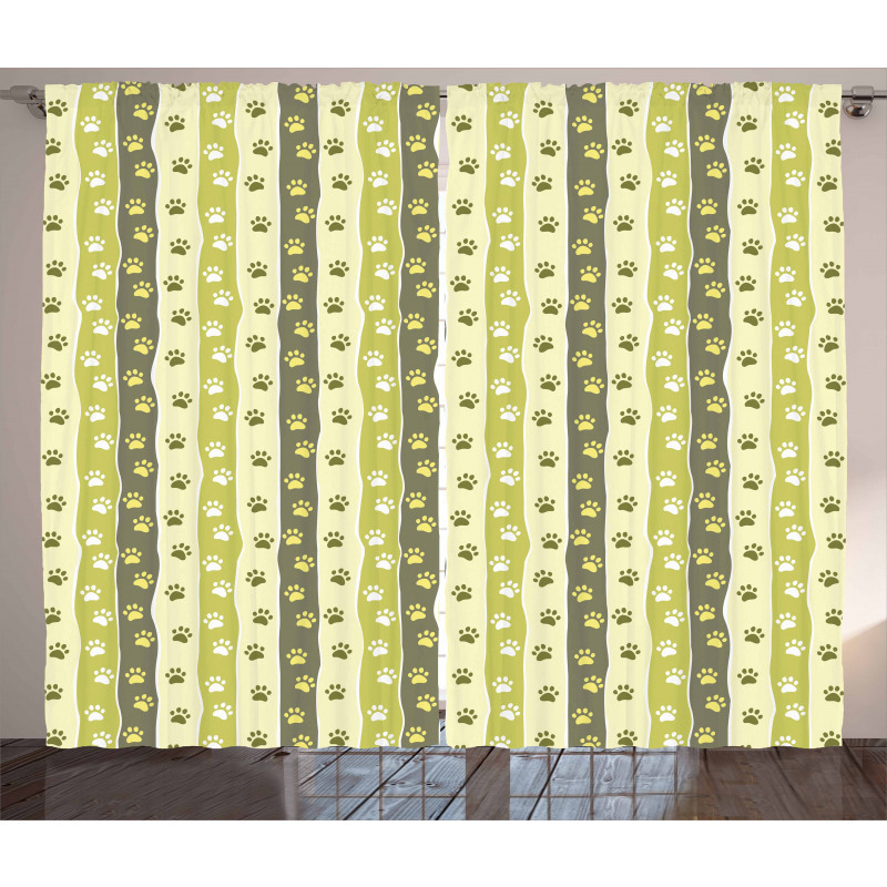 Vertical Foot Print Curtain