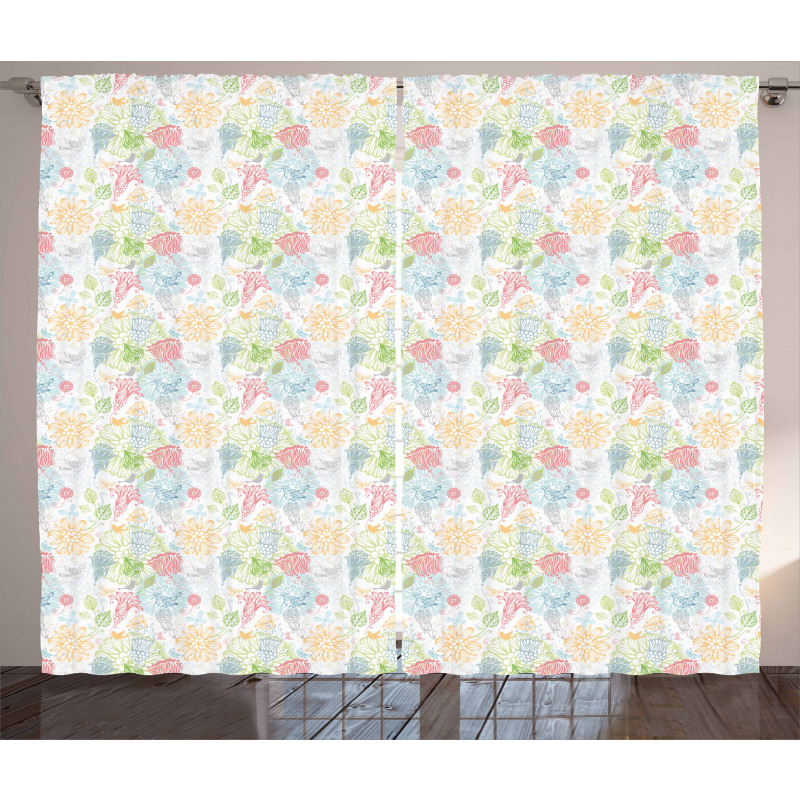 Trace Style Flora Fauna Curtain