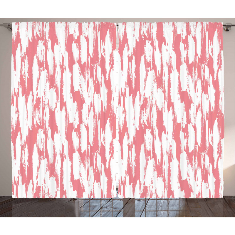 Watercolor Paint Smear Curtain