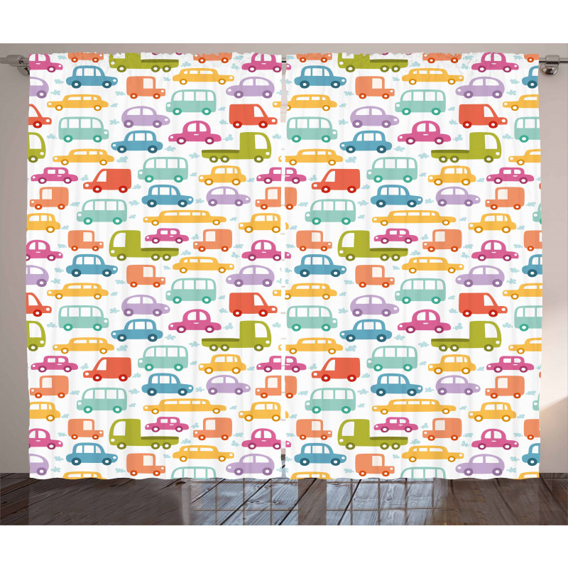 Colorful Drive Curtain