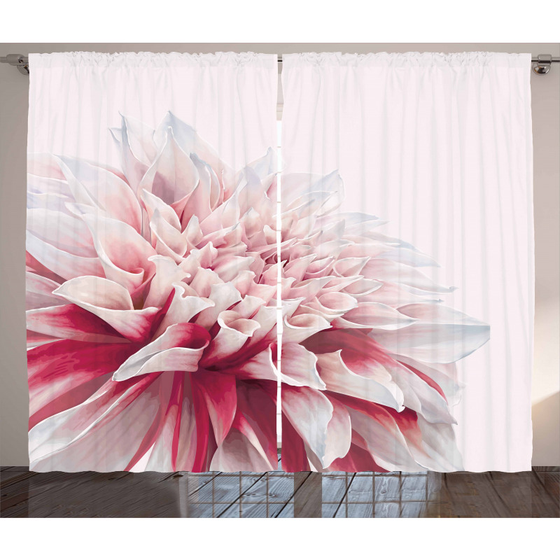 Close up Floral Blossom Curtain