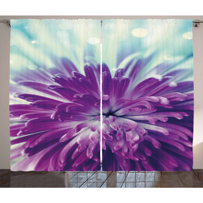 Blooming Floral Motifs Curtain