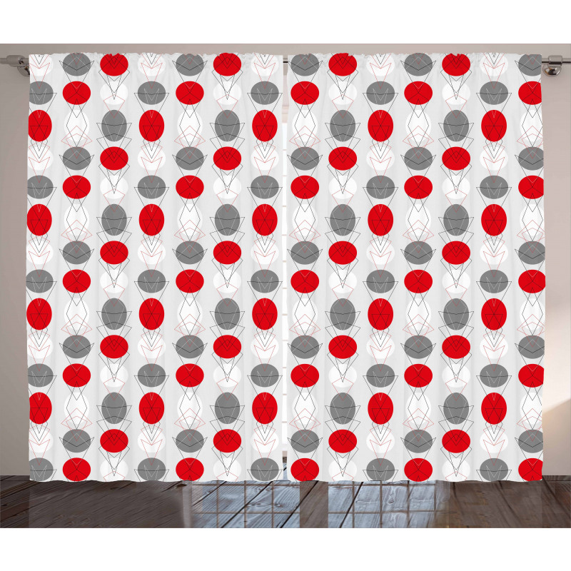 Geometrical Spotty Curtain