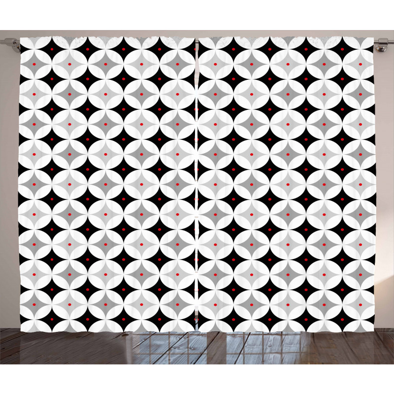 Retro Style Atomic Curtain