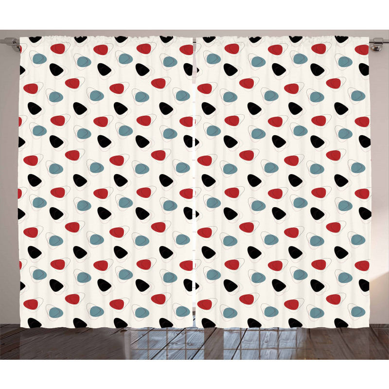 Retro Space Design Curtain