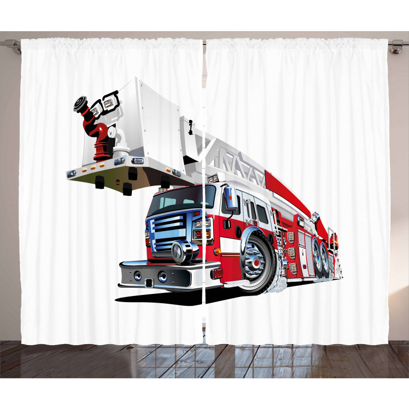 911 Emergency Firetruck Curtain