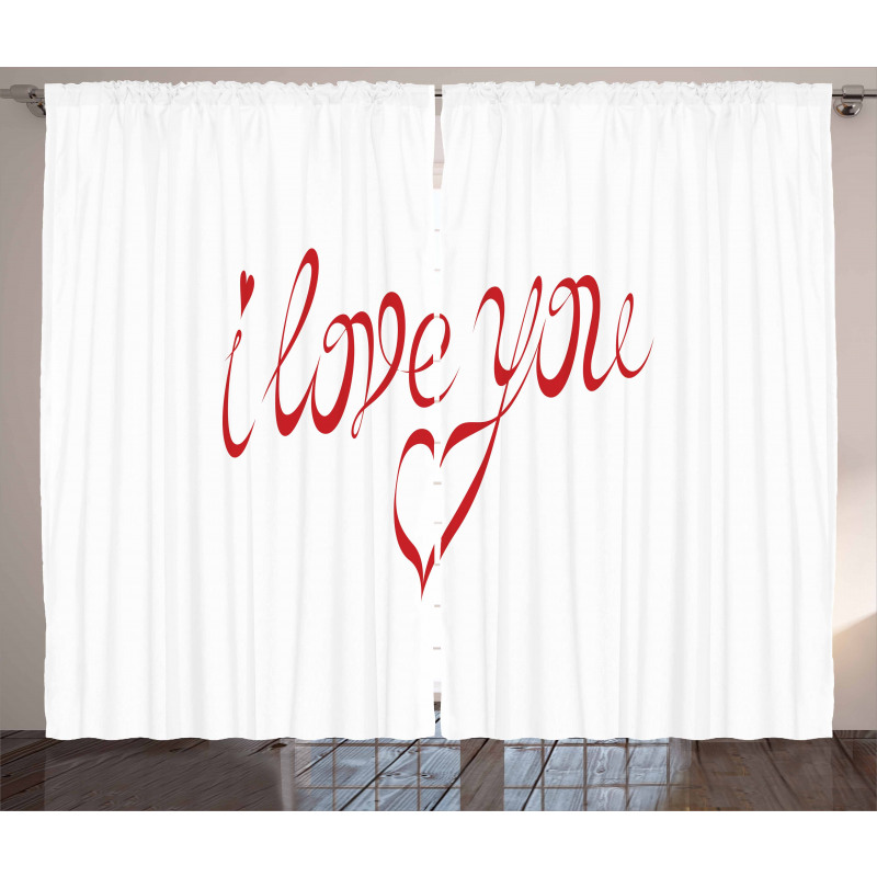 Swirling Font in Red Curtain