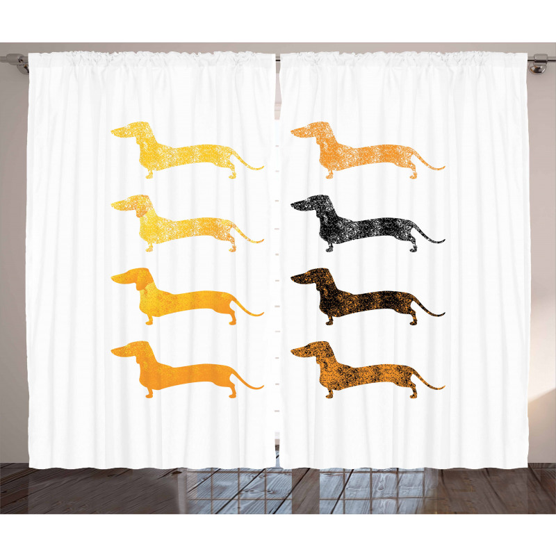 Vintage Silhouettes Curtain