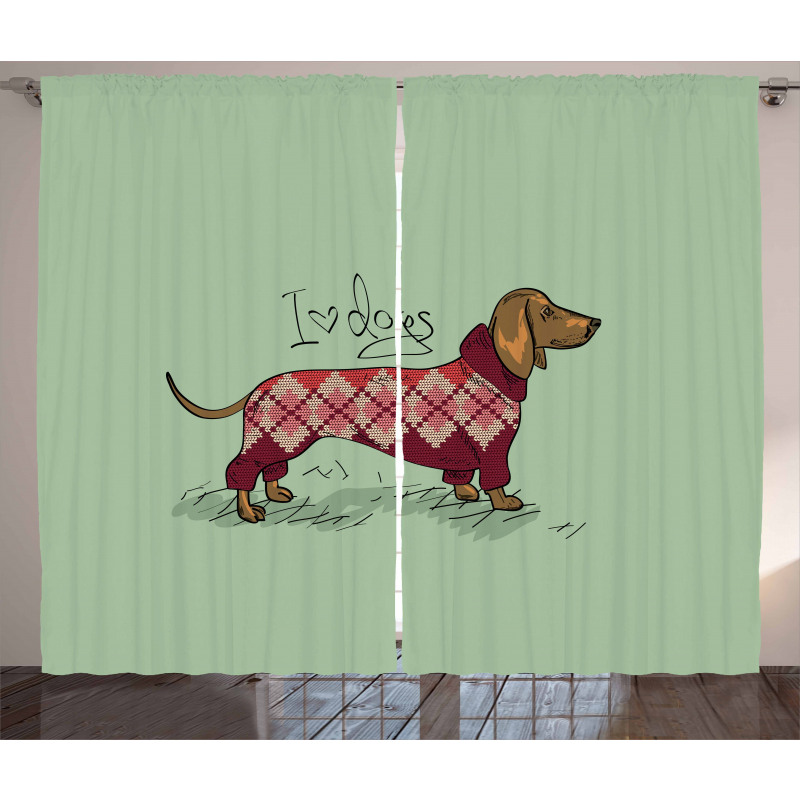 Animal in Clothes Curtain