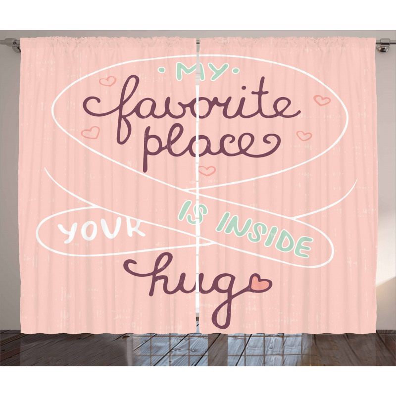 Typography with Soft Color Curtain