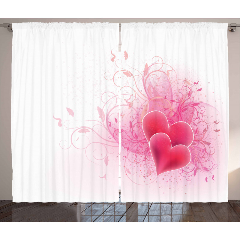 Floral Arrangement Romance Curtain